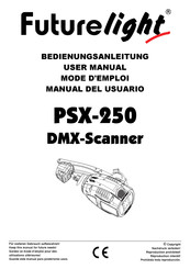 Futurelight PSX-250 DMX-Scanner Mode D'emploi