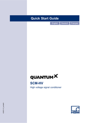 HBM QUANTUM X SCM-HV Guide De Démarrage Rapide