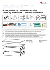 Rauch M2804 74646.1550 Instructions De Montage