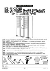 Gautier THELMA H1Z 180 Instructions De Montage