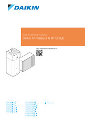 Daikin Altherma 3 H HT ECH2O ETSHB16P50E Guide De Référence Installateur