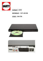 Sony DVP-SR100 Mode D'emploi