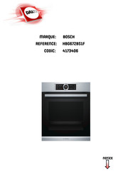 Bosch HBG672B1F Série Notice D'utilisation