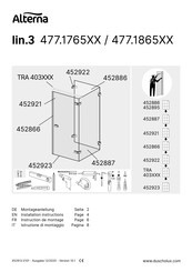 Alterna lin.3 477.1765 Serie Instructions De Montage