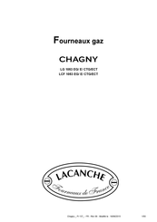 Lacanche CHAGNY LCF 1053 EG Mode D'emploi