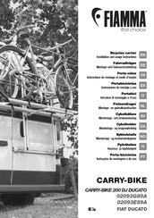 Fiamma CARRY-BIKE 02093G89A Instructions De Montage Et Mode D'emploi