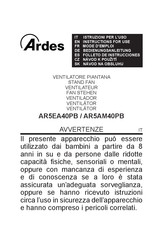 ARDES AR5EA40PB Mode D'emploi