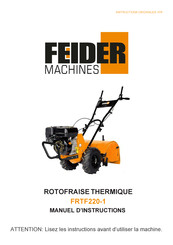 FEIDER Machines FRTF220-1 Manuel D'instructions