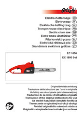 Grizzly EC 1800 Set Traduction De La Notice D'utilisation Originale