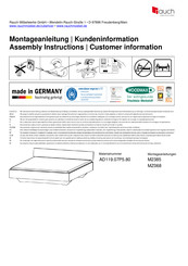 Rauch MZ068 AD119.07P5.80 Instructions De Montage