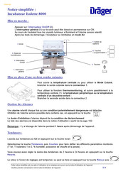 Dräger Isolette 8000 Notice Simplifiee