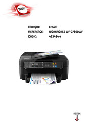 Epson WORKFORCE WF-2760DWF Guide D'utilisation