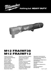 Milwaukee M12 FRAIWF12 Notice Originale