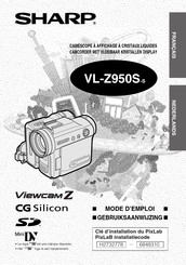 Sharp VIEWCAM Z VL-Z950S-S Mode D'emploi