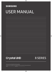 Samsung Crystal UHD 50TU8510 Manuel De L'utilisateur