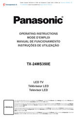 Panasonic MS350E Mode D'emploi