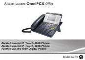 Alcatel-Lucent OmniPCX Office IP Touch 4068 Phone Mode D'emploi