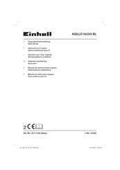 EINHELL AGILLO 36/255 BL Instructions D'origine
