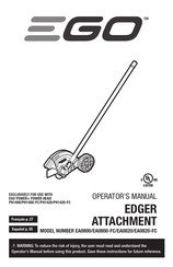 EGO EA0820 Guide D'utilisation