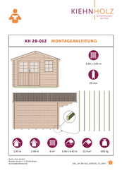 Kiehn-Holz KH 28-012 Instructions De Montage