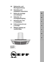 NEFF D 71T7 Série Notice De Montage Et D'utilisation