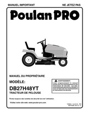Poulan Pro DB27H48YT Manuel Du Propriétaire