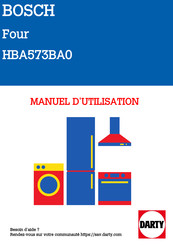 Bosch HBA573B 0 Série Manuel D'utilisation Et Notice D'installation