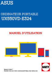 Asus UX550VD-E324 Manuel Électronique
