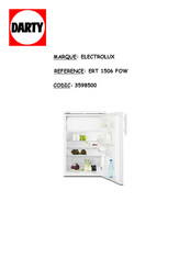 Electrolux ERT1506FOW Notice D'utilisation