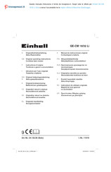 EINHELL GE-CM 18/32 Li Instructions D'origine
