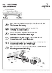 Jaeger 16320509J Instructions De Montage