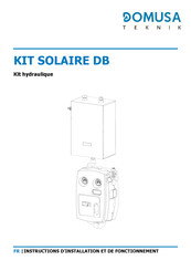 DOMUSA TEKNIK KIT SOLAIRE DB Instructions D'installation Et De Fonctionnement