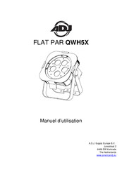 ADJ FLAT PAR QWH5X Manuel D'utilisation