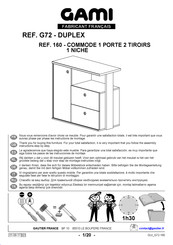 Gami DUPLEX G72 160 Instructions De Montage