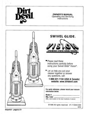 Dirt Devil Swivel Glide Vision Guide De Dépannage