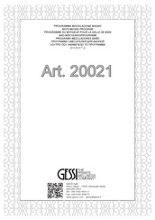 Gessi 20021 Manuel D'installation