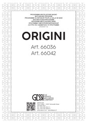 Gessi ORIGINI 66042 Manuel D'installation