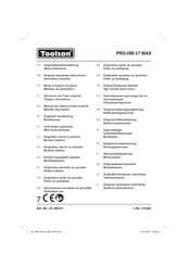 Toolson PRO-HM 27 MAX Mode D'emploi D'origine