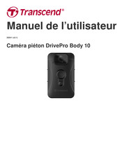 Transcend DrivePro Body 10 Manuel De L'utilisateur