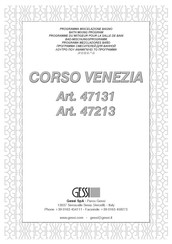 Gessi CORSO VENEZIA 47213 Manuel D'installation