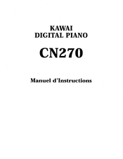 Kawai CN270 Manuel D'instructions