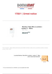 Urmet 1750 Notice