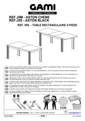 Gami ASTON J0S 095 Instructions De Montage