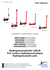 MW TOOLS HPK1530M Mode D'emploi