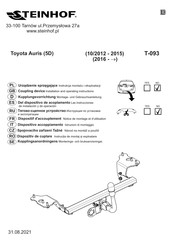 Steinhof T-093 Notice De Montage Et D'utilisation
