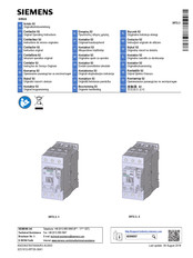 Siemens SIRIUS 3RT2 3 Série Instructions De Service Originales