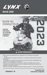 BRP LYNX RAVE 200 2023 Guide Du Conducteur