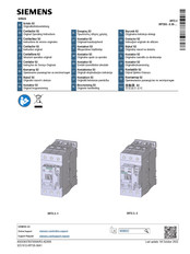 Siemens SIRIUS 3RT2 3 Série Instructions De Service Originales