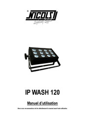 Nicols IP WASH 120 Manuel D'utilisation