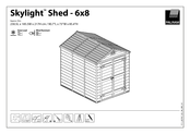 Palram Skylight Shed-6x3 Tan HG9603GY Mode D'emploi